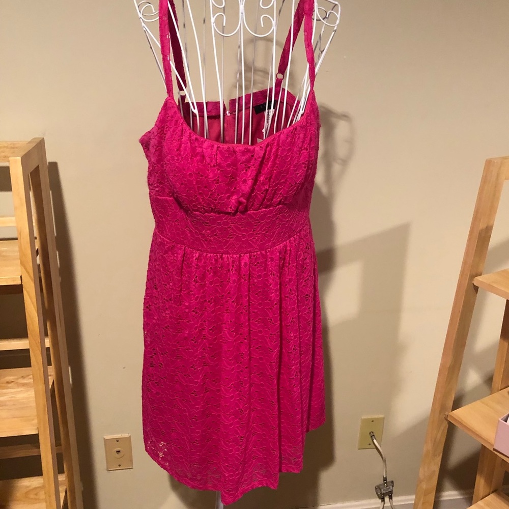 NWT B. Smart Pink Lace Lined Dress 14